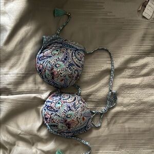 Paisley Print Women's Bikini Top